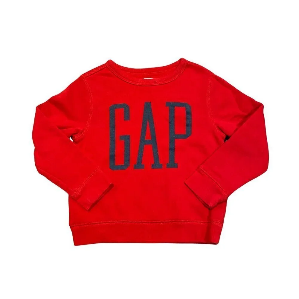 Baby Gap Boy's Toddler Red Crewneck Sweatshirt - Size 5 years - Like New!